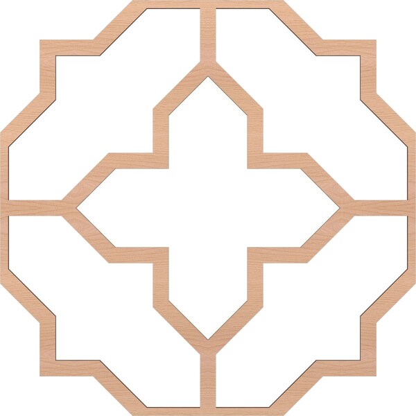 33W X 33H X 14T Small Laird Decorative Fretwork Wood Ceiling Panels, Maple